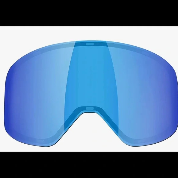 NWT Ski Goggles with Detachable Lens, Frameless Magnetic lenses (silver/blue)